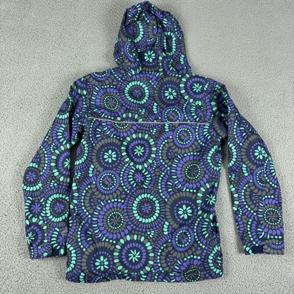 Columbia Jacket Boys Large Geometric Omni Tech Waterproof Mountain Action Skiing - Picture 10 of 11